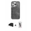 MARSİLYAN™- iPhone 15 Pro Kılıf Siluet Form Serisi - Siyah Joko 5D Cam + Raze Metal Kamera Lens - SH