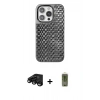 MARSİLYAN™- iPhone 15 Pro Kılıf Siluet Form Serisi - Siyah Joko Magic 5D Hayalet Cam + Raze Metal Kamera Lens - SH