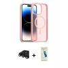 MARSİLYAN™- iPhone 15 Pro Kılıf Siluet Minimal Prime - Şeffaf Pasifik Cam Ekran Koruyucu + Raze Metal Kamera Lens - SH