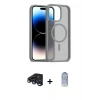 MARSİLYAN™- iPhone 15 Pro Kılıf Siluet Minimal Prime - Siyah Joko Magic 5D Cam + Raze Metal Kamera Lens - LT