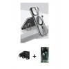 MARSİLYAN™- iPhone 15 Pro Kılıf Vadi Çizgi Özel Seri - Siyah 360 Mat Full Body Arka Koruyucu + Siyah Raze Metal Kamera Lens
