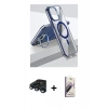 MARSİLYAN™- iPhone 15 Pro Kılıf Vadi Çizgi Özel Seri - Siyah Bilvis 3D Mat Cam Ekran Koruyucu + Raze Metal Kamera Lens - LT