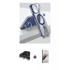 MARSİLYAN™- iPhone 15 Pro Kılıf Vadi Çizgi Özel Seri - Siyah Bilvis 3D Mat Cam Ekran Koruyucu + Raze Metal Kamera Lens - GS