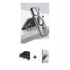 MARSİLYAN™- iPhone 15 Pro Kılıf Vadi Çizgi Özel Seri - Siyah Bilvis 3D Mat Cam Ekran Koruyucu + Raze Metal Kamera Lens - GS