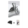 MARSİLYAN™- iPhone 15 Pro Kılıf Vadi Çizgi Özel Seri - Siyah Bilvis 3D Mat Cam Ekran Koruyucu + Raze Metal Kamera Lens - SH