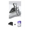 MARSİLYAN™- iPhone 15 Pro Kılıf Vadi Çizgi Özel Seri - Siyah Bilvis 5in1 3D Magic Cam Ekran Koruyucu + Raze Metal Kamera Lens - GS
