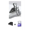 MARSİLYAN™- iPhone 15 Pro Kılıf Vadi Çizgi Özel Seri - Siyah Bilvis 5in1 5D Magic Hayalet Cam Ekran Koruyucu + Raze Metal Kamera Lens - GS