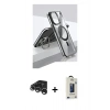 MARSİLYAN™- iPhone 15 Pro Kılıf Vadi Çizgi Özel Seri - Siyah Bilvis Hayalet Cam Ekran Koruyucu + Raze Metal Kamera Lens - GS