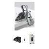 MARSİLYAN™- iPhone 15 Pro Kılıf Vadi Çizgi Özel Seri - Siyah Bilvis Hayalet Cam Ekran Koruyucu + Raze Metal Kamera Lens - TMGI