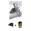 MARSİLYAN™- iPhone 15 Pro Kılıf Vadi Çizgi Özel Seri - Siyah Buffer Cam Ekran Koruyucu + Raze Metal Kamera Lens - LT