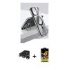 MARSİLYAN™- iPhone 15 Pro Kılıf Vadi Çizgi Özel Seri - Siyah Buffer Cam Ekran Koruyucu + Raze Metal Kamera Lens - GS