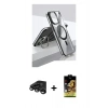 MARSİLYAN™- iPhone 15 Pro Kılıf Vadi Çizgi Özel Seri - Siyah Buffer Cam Ekran Koruyucu + Raze Metal Kamera Lens - TMGI