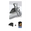 MARSİLYAN™- iPhone 15 Pro Kılıf Vadi Çizgi Özel Seri - Siyah Buffer Hayalet Cam Ekran Koruyucu + Raze Metal Kamera Lens - GS