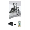 MARSİLYAN™- iPhone 15 Pro Kılıf Vadi Çizgi Özel Seri - Siyah Polymer Nano Ekran Koruyucu + Raze Metal Kamera Lens - LT