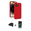 MARSİLYAN™- iPhone 15 Pro Kılıf Vadi Çizgi Prime - Şeffaf 360 Full Body Arka Koruyucu + Raze Metal Kamera Lens - LT