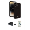 MARSİLYAN™- iPhone 15 Pro Kılıf Vadi Çizgi Prime - Şeffaf Pasifik Cam Ekran Koruyucu + Raze Metal Kamera Lens - LT