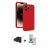 MARSİLYAN™- iPhone 15 Pro Kılıf Vadi Çizgi Prime - Şeffaf Royal Nano Ekran Koruyucu + Raze Metal Kamera Lens - LT