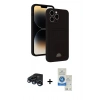 MARSİLYAN™- iPhone 15 Pro Kılıf Vadi Çizgi Prime - Şeffaf Royal Nano Ekran Koruyucu + Raze Metal Kamera Lens - LT