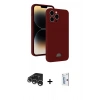 MARSİLYAN™- iPhone 15 Pro Kılıf Vadi Çizgi Prime - Siyah Bilvis 0.18mm Plus Cam Ekran Koruyucu + Raze Metal Kamera Lens - GS