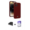 MARSİLYAN™- iPhone 15 Pro Kılıf Vadi Çizgi Prime - Siyah Bilvis 5in1 3D Magic Cam Ekran Koruyucu + Raze Metal Kamera Lens - GS