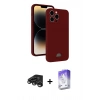 MARSİLYAN™- iPhone 15 Pro Kılıf Vadi Çizgi Prime - Siyah Bilvis 5in1 3D Magic Cam Ekran Koruyucu + Raze Metal Kamera Lens - TMGI