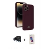 MARSİLYAN™- iPhone 15 Pro Kılıf Vadi Çizgi Prime - Siyah Joko 5D Cam + Raze Metal Kamera Lens - LT