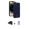 MARSİLYAN™- iPhone 15 Pro Kılıf Vadi Çizgi Prime - Siyah Joko Magic 5D Cam + Raze Metal Kamera Lens - GS
