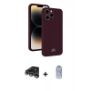MARSİLYAN™- iPhone 15 Pro Kılıf Vadi Çizgi Prime - Siyah Joko Magic 5D Cam + Raze Metal Kamera Lens - GS