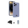 MARSİLYAN™- iPhone 15 Pro Kılıf Vadi Çizgi Prime - Siyah Joko Magic 5D Cam + Raze Metal Kamera Lens - GS