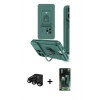 MARSİLYAN™- iPhone 15 Pro Kılıf Vadi Form Prime - Siyah 360 Mat Full Body Arka Koruyucu + Raze Metal Kamera Lens - SH
