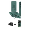 MARSİLYAN™- iPhone 15 Pro Kılıf Vadi Form Prime - Siyah 360 Mat Full Body Arka Koruyucu + Raze Metal Kamera Lens - TMGI