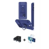 MARSİLYAN™- iPhone 15 Pro Kılıf Vadi Form Prime - Siyah 3D Antistatik Cam Ekran Koruyucu + Raze Metal Kamera Lens - LT