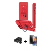 MARSİLYAN™- iPhone 15 Pro Kılıf Vadi Form Prime - Siyah 3D Antistatik Mat Seramik Nano Ekran Koruyucu + Raze Metal Kamera Lens - GS