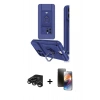MARSİLYAN™- iPhone 15 Pro Kılıf Vadi Form Prime - Siyah 3D Antistatik Mat Seramik Nano Ekran Koruyucu + Raze Metal Kamera Lens - TMGI