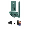 MARSİLYAN™- iPhone 15 Pro Kılıf Vadi Form Prime - Siyah 3D Antistatik Mat Seramik Nano Ekran Koruyucu + Raze Metal Kamera Lens - GS