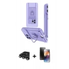 MARSİLYAN™- iPhone 15 Pro Kılıf Vadi Form Prime - Siyah 3D Antistatik Mat Seramik Nano Ekran Koruyucu + Raze Metal Kamera Lens - TMGI