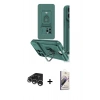 MARSİLYAN™- iPhone 15 Pro Kılıf Vadi Form Prime - Siyah Bilvis 3D Mat Cam Ekran Koruyucu + Raze Metal Kamera Lens - GS