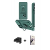 MARSİLYAN™- iPhone 15 Pro Kılıf Vadi Form Prime - Siyah Bilvis 3D Mat Cam Ekran Koruyucu + Titanyum Gri Raze Metal Kamera Lens