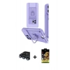 MARSİLYAN™- iPhone 15 Pro Kılıf Vadi Form Prime - Siyah Buffer Cam Ekran Koruyucu + Lacivert Raze Metal Kamera Lens