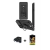 MARSİLYAN™- iPhone 15 Pro Kılıf Vadi Form Prime - Siyah Buffer Cam Ekran Koruyucu + Lacivert Raze Metal Kamera Lens
