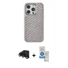MARSİLYAN™- iPhone 15 Pro Kılıf Vadi Özel Seri - Şeffaf Royal Nano Ekran Koruyucu + Raze Metal Kamera Lens - SH