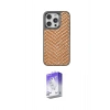MARSİLYAN™- iPhone 15 Pro Kılıf Vadi Özel Seri - Siyah Bilvis 5in1 3D Magic Cam Ekran Koruyucu
