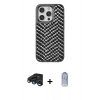 MARSİLYAN™- iPhone 15 Pro Kılıf Vadi Özel Seri - Siyah Joko Magic 5D Cam + Raze Metal Kamera Lens - LT