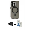 MARSİLYAN™- iPhone 15 Pro Kılıf Yadigar Işık - Şeffaf Royal Nano Ekran Koruyucu + Raze Metal Kamera Lens - SH