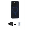 MARSİLYAN™- iPhone 15 Pro Kılıf Yadigar Işık - Siyah Joko Magic 5D Cam + Raze Metal Kamera Lens - SH