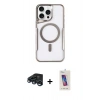 MARSİLYAN™- iPhone 15 Pro Kılıf Yadigar Klasik Özel Seri - Siyah Joko 5D Cam + Raze Metal Kamera Lens - LT