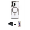 MARSİLYAN™- iPhone 15 Pro Kılıf Yadigar Klasik Özel Seri - Siyah Joko 5D Cam + Raze Metal Kamera Lens - LT