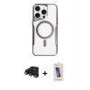 MARSİLYAN™- iPhone 15 Pro Kılıf Yadigar Klasik Özel Seri - Siyah Joko 5D Cam + Raze Metal Kamera Lens - SH