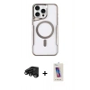 MARSİLYAN™- iPhone 15 Pro Kılıf Yadigar Klasik Özel Seri - Siyah Joko 5D Cam + Raze Metal Kamera Lens - SH