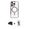 MARSİLYAN™- iPhone 15 Pro Kılıf Yadigar Klasik Özel Seri - Siyah Joko 5D Cam + Raze Metal Kamera Lens - TMGI